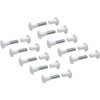 Merriway® BH01815 (10 Pcs) Plastic Cabinet Connector Binding Post Screw
