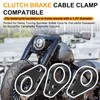Jerbor 3PCS 1.25" Brake Line & Throttle Cable Clamp Kit