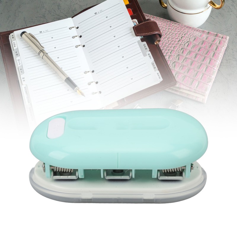 3 Hole Puncher DIY Mini Handheld Paper Punch Loose Leaf