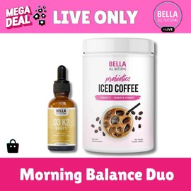 D3 + K2 Drops & Probiotics Iced Coffee Bundle | Immune, Bone & Gut Health Support | Limited Time Offer