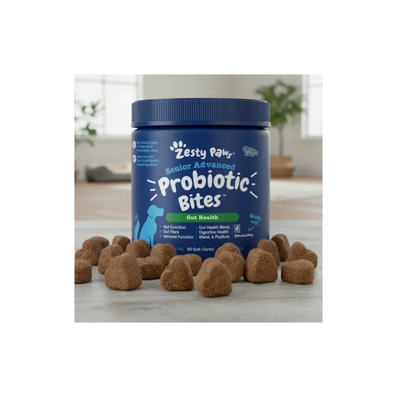 Snack Masticables Probiotico Zesty Paws Para Perros