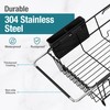 JASIWAY Dish Drying Rack in Sink, Over The Sink Colander