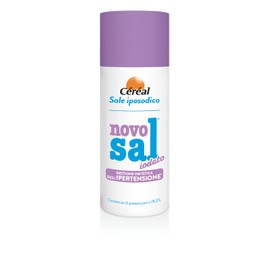 NOVOSAL IODATO, Sale iposodico, arricchito in iodio, Per chi vuole ridurre l'apporto di sodio, Con 28.5% di potassio, 300 gr