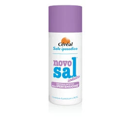 NOVOSAL IODATO, Sale iposodico, arricchito in iodio, Per chi vuole ridurre l'apporto di sodio, Con 28.5% di potassio, 300 gr