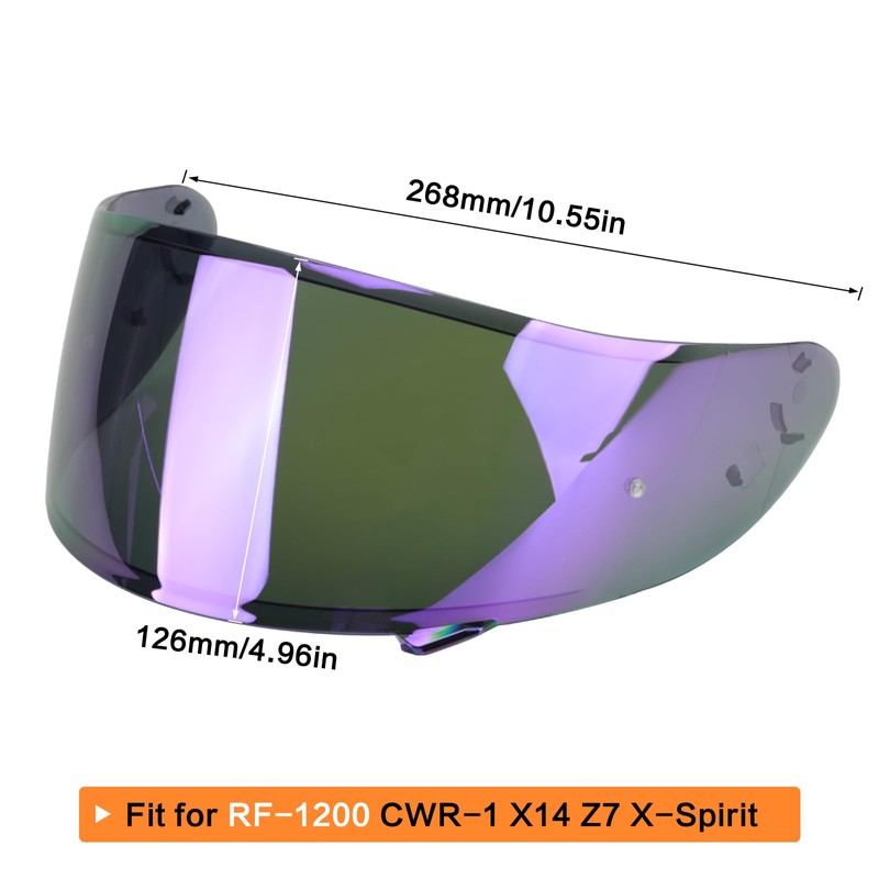 LKV RF-1200 RF 1200 Visor Replacement - CWR-1 Motocycle Helmet