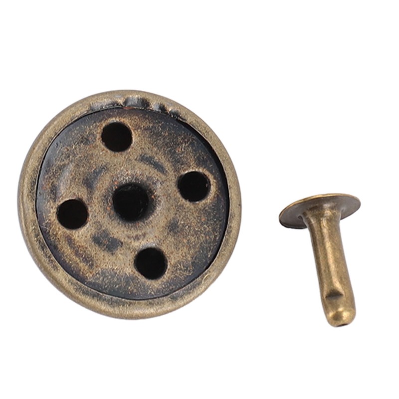 100pcs Mushroom Rivets Multipurpose Double Cap Mushroom Rivets for Belts
