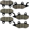 Caltric Front And Rear Brake Pads for Can-Am Commander 1000