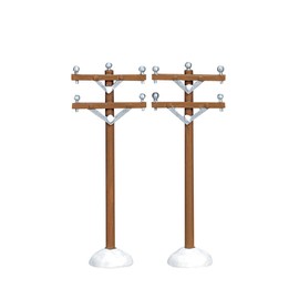 Lemax Village Collection Telephone Poles Set of 2 #64461