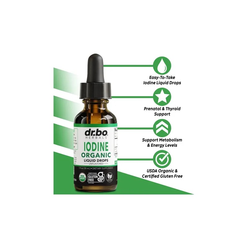 Dr. Bo Gotas De Yodo 1 Oz, Orgánico