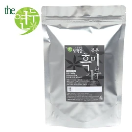 정직한 국산 볶은 흑미가루 300g 흑미 100% 선식 Honest Domestic Roasted Black Rice Powder 300g 100% Black Rice Supplement