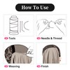 Beauty7 Premium Weaving Set Black/Brown/Beige Hair Weaving Needle Thread Expansion