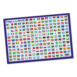 Flags Of The World Geography Childrens Pupils School Classroom Display Wall Poster A2 Primary Teaching Services