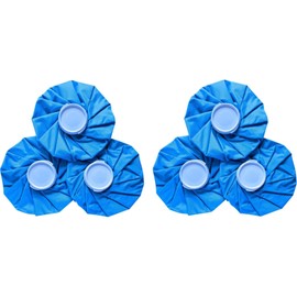 Ice Bags Set of 3 Icing Bags Ice Bags for Sports Fever Heat Stroke Prevention Cooling Goods Cool Down (Set of 6 (9 Inches, Blue)
