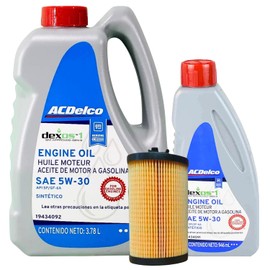 ACDelco Kit cambio de aceite Sonic Trax Cruze Buick Encore 5w30 Dexos 3 sintético 19470606