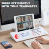 TSJ OFFICE Small Desktop Whiteboard -Glass Dry Erase Board Computer