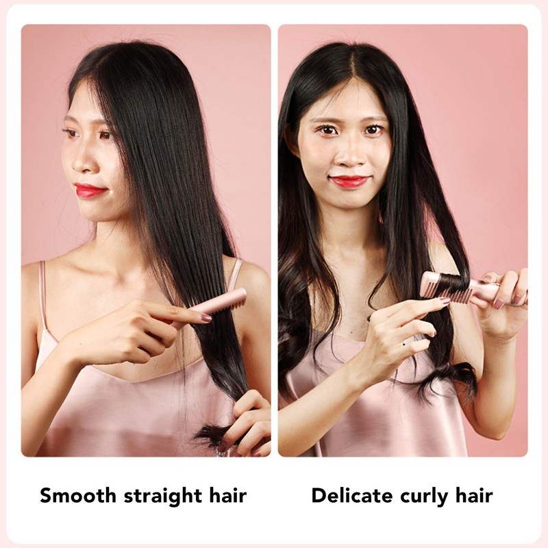 USB Hair Straightener Comb Multifunction Dual Use Portable Electric Hair