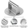 HULISEN Cheese Melting Dome & Smashed Burger Press, 9 Inch