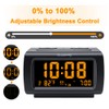 DreamSky Alarm Clock Radios for Bedrooms with Battery Backup, Large