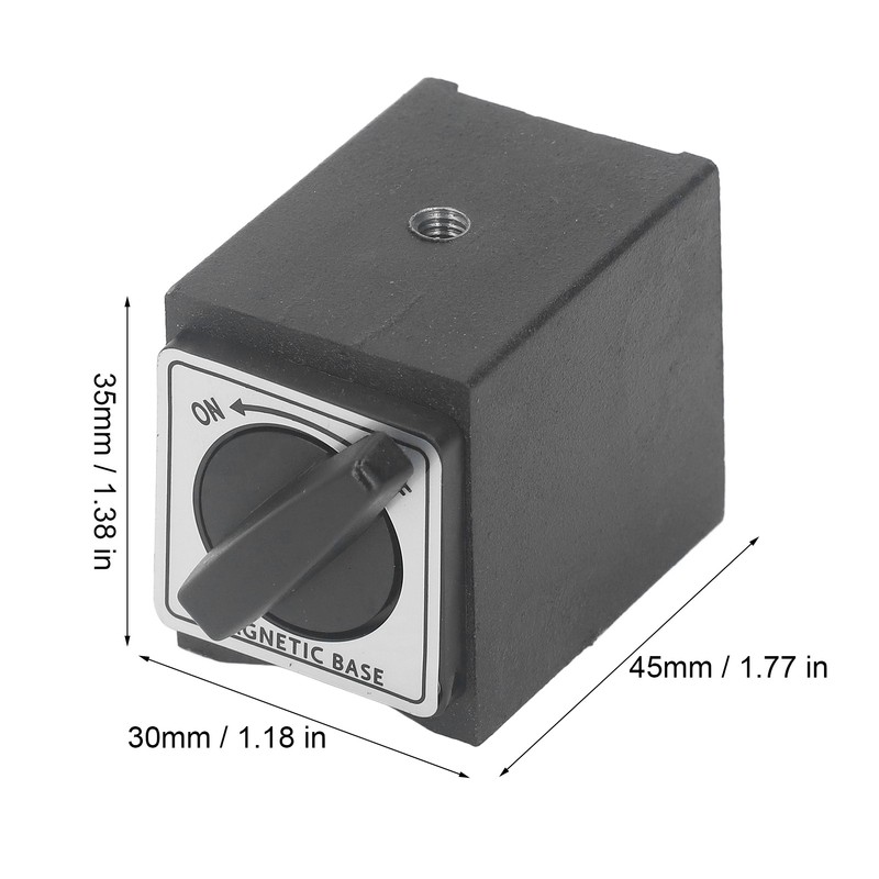 Magnetic Base Holder High Hardness 33lb M5 Threaded Dial V