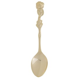 Harold Import GD-9 Gold-Plated Rose Demi Spoon 4-1/2"