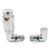 Thermostatic Radiator Valve Chrome Corner TRV – Style (Chrome)