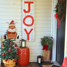 Reindeer Christmas Yard Stakes with LED Light and Christmas Hat Metal Christmas Garden Stakes Metal Christmas Yard Stake Seasonal Christmas Decor Outdoor Decorative Lawn Decor Patio Decorations Rustic