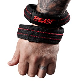 Alpha Designs | 'BEAST' Figure 8 Lifting Straps | Gym Weightlifting | 33 Inches