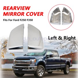 Soillar Front Left&Right Mirror Cover Cap Fits 2017-2024 Ford F250 F350 Super Duty