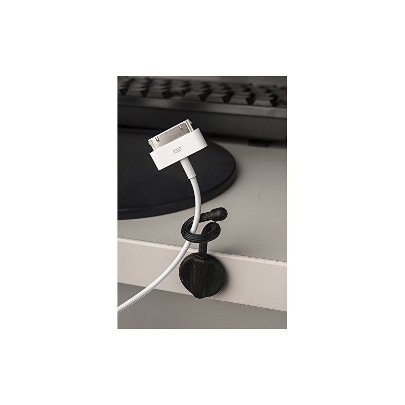 Nite-ize Gear Tie Mountable Cable Organiser – Black, 7.6 cm,