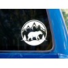 Oracal Bear Mountain Landscape Vinyl Sticker Decal - Winter Car