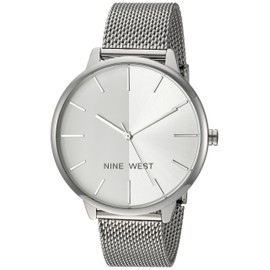 Nine West Women's Sunray Dial Mesh Bracelet Watch, NW/1981