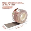 GZKTY Mesh Sandpaper Roll Velcro, 70 mm x 10 m,