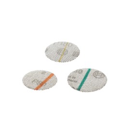 Bosch 2608621718 18 piece set. Abrasive Set (for Wood and Paint, Diameter 40 mm, Grain K80/K180/K320, Accessory Orbital Sanders)