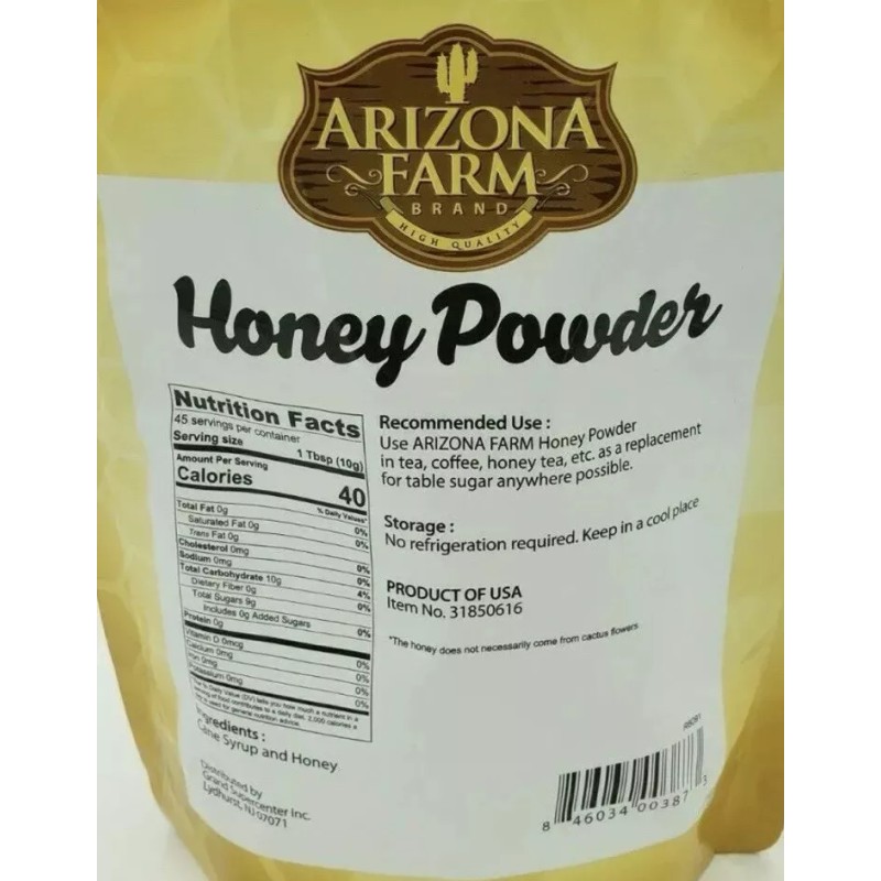 Arizona Farm Honey Powder - 1 Lb Bag, USA Made