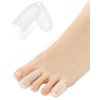 【共同開発】足指サック《アロエ精油配合》足指キャップ 足指をまもる つま先 爪 保護 足指保護キャップ 割れ爪 シリコンキャップ 爪先パッド フットケア