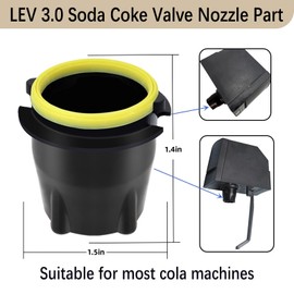 4pcs LEV Coke Soda Valve 3.0 Nozzle Part Model 28545,For Coke Machine Outer Valves Repair or replacement. (4)