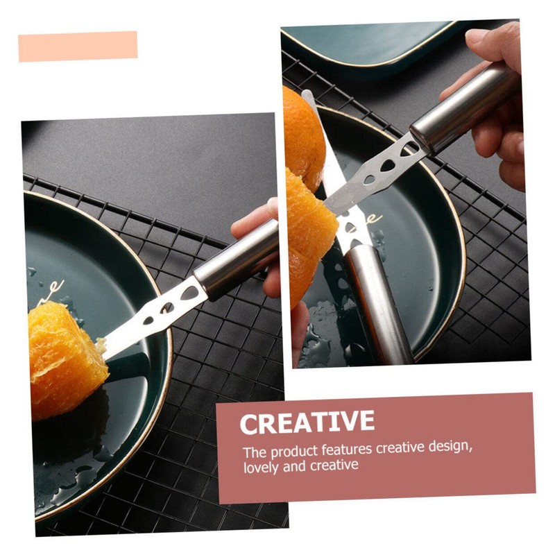 STOBAZA 4 Pack Stainless Steel Orange Peelers Easy to Use