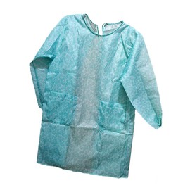 EXCEART Kitchen Sleeves Aprons Women Waterproof Apron Oil Proof Kitchen Long Sleeve Cooking Apron Overclothes Gown with Pockets (Blue) Cooking Smock