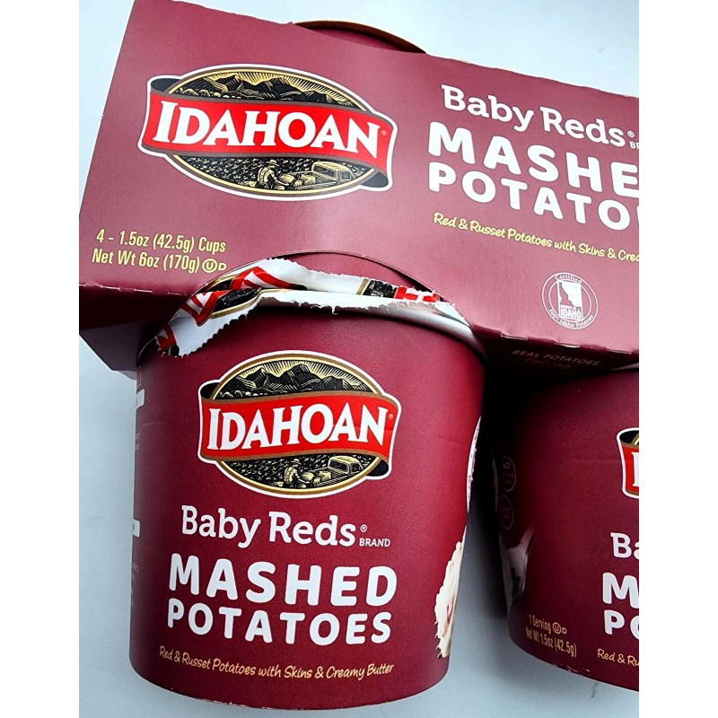 Idahoan Baby Reds Instant Mashed Potatoes Single Serve 2 Bx