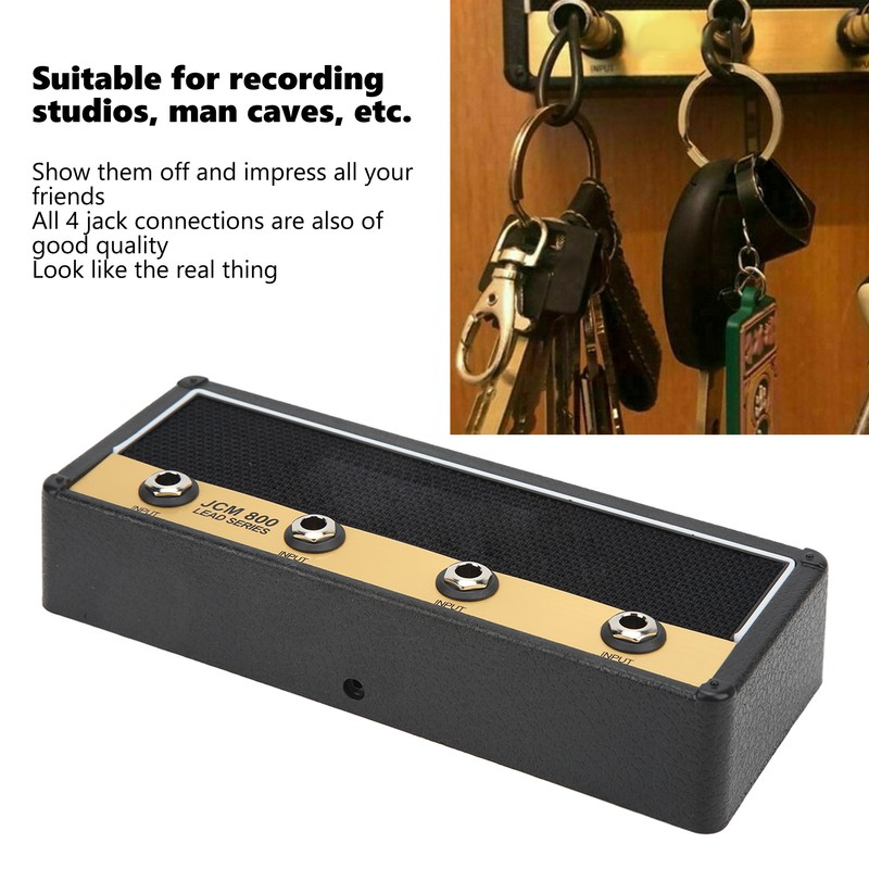 Guitar Amp Key Hanger Wall Mounting Jack Rack Includes 4