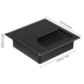 VILLCASE 4 Piezas Cubierta para Agujero de Cable, Ojal de Escritorio, Plástico Organizador de Cables Computadora Portátil Cubierta de Orificio Inserto de Tapa de Enchufe para Administración