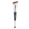 ENERGY big-n-small 2-in-1 Sloped Flat Top Foundation Brush, Concealer Brush,