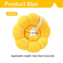 OUDQFCJ 1 x Adjustable Soft Flowers Cat Recovery Collar Cone for Cats Small Dogs After Surgery and Injuries (M)