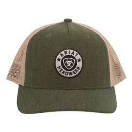 ARIAT Round Patch Trucker Hat Olive