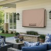 ULTCOVER Waterproof Outdoor TV Cover with Clear Front Flap for