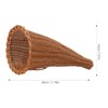 Garneck Thanksgiving Cornucopia Basket, Table Decoration Rattan Cornucopia Centerpieces Wicker