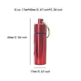 8 Packs Aluminum Pill Case,Waterproof Metal Pill Holder,Earplugs Holder Container for Traveling (8)