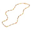 Barzel 18K Gold Plated Multi Stone Crystal Baguette Necklace for