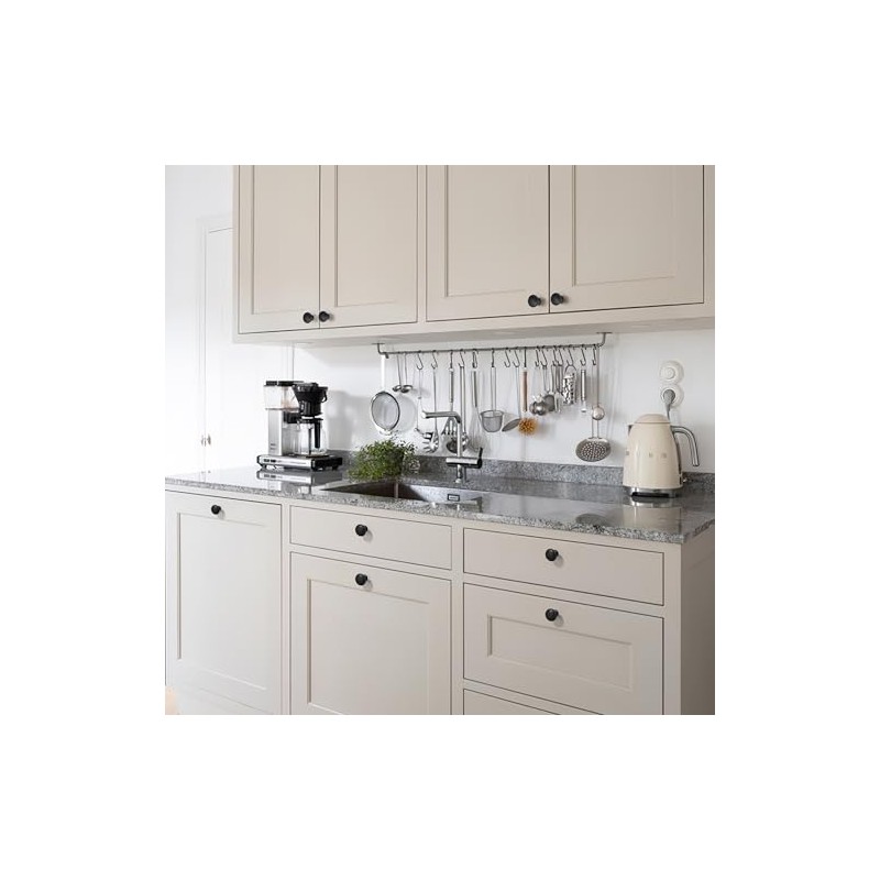 5 Pack Cabinet Knobs Matte Black Drawer Knob Kitchen Hardware