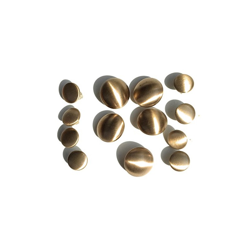Botones de bronce cúpula con acabado satinado ~ para blazer,